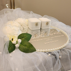 Engagement Ring Tray with Floral Decor | Ring Tray